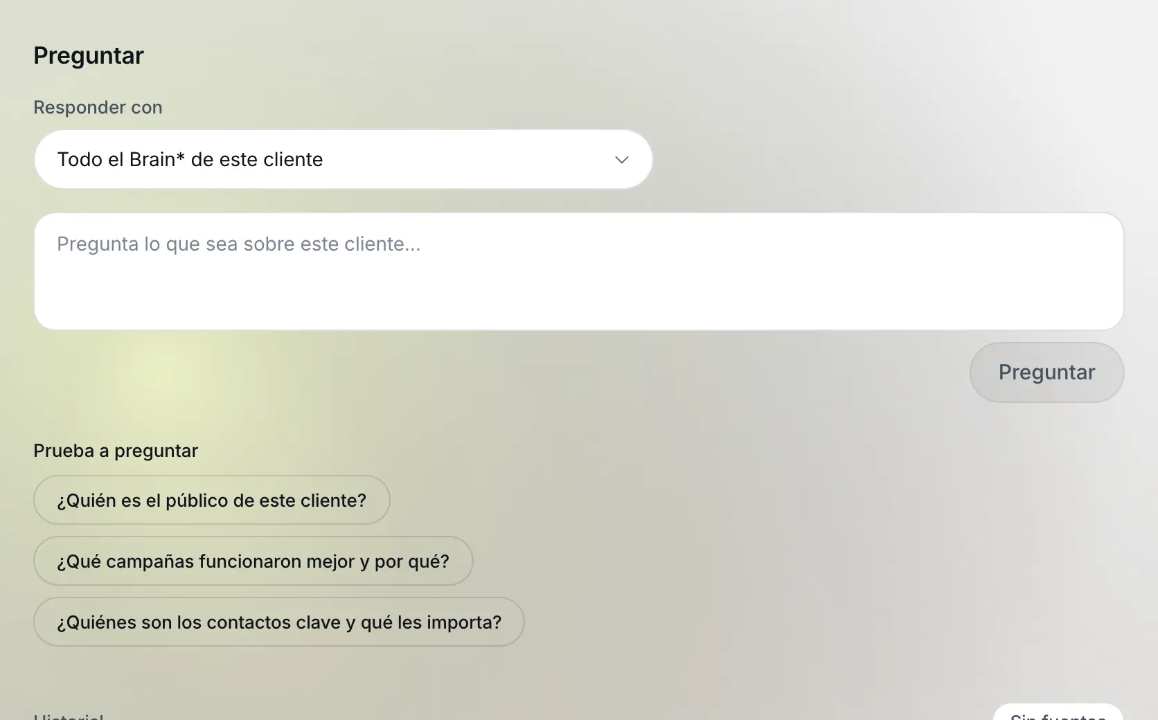 Respuestas con la fuente: Datos de ejemplo